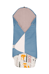 Swaddle animali della foresta Petrol 98 x 98 x 2 cm