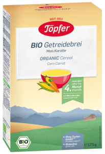 Bio Getreidebrei Mais und Karotte 175 g nach dem 4. Monat