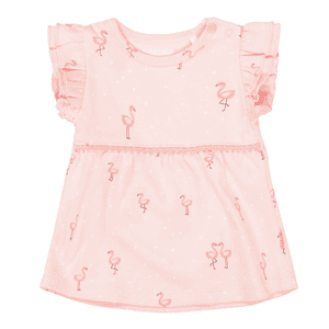 Tunika soft peach gemustert