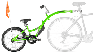 Rimorchio per biciclette tandem Copilot Green