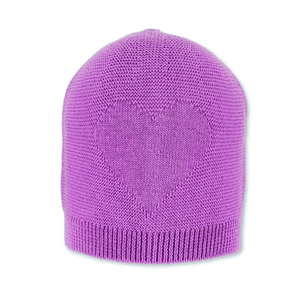 Gorro de punto púrpura claro