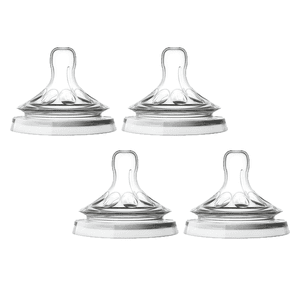 Philips  Natural - Speen voor fles SCF045/27, fast food flow, vanaf de 3e maand, 2 x 2 stuks