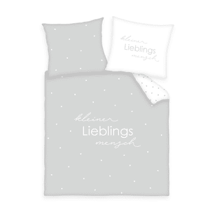 Ropa de cama La persona favorita gris 80 x 80 cm
