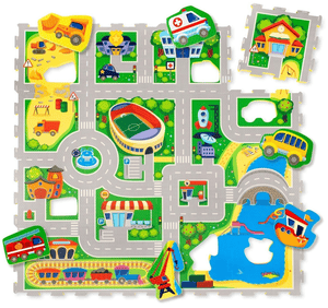 Alfombra puzzle - City (120 x 120 cm)