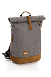 Zaino fasciatoio Rolltop Berlino grigio melange