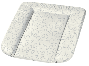 Matelas à langer Molly film Hearts White 70x53 cm