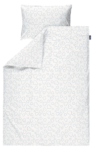 Bedlinnen Standaard Heart s White 100 x 135 cm