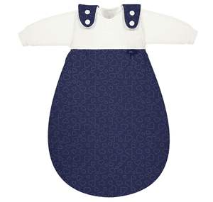 Baby-Maxchen®Original Śpiworek 3-częściowy Hearts Navy