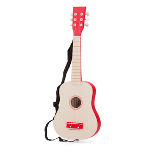 New Class ic Toys Gitaar - DeLuxe - Natuur/Rood