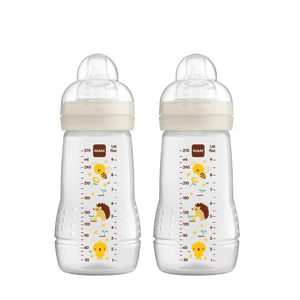 Babyflasche Easy Active™ Größe 1 ab 0+M 270 ml, Biene/ Igel im Doppelpack