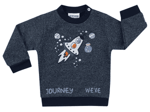 Sweatshirt SPACE JOURNEY dunkelblau melange