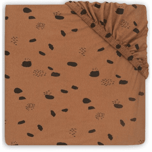 Jersey Spannbettlaken Laufstallmatratze Spot caramel 75 x 95 cm