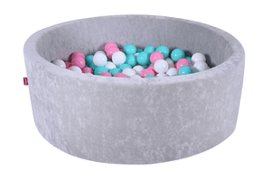 Bällebad soft Grey 300 balls rose/creme/lightblue