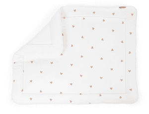 CHILD HOME Forro del corralito Jersey Heart s 75 x 95 cm