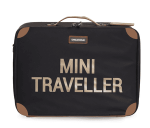 Kinderkoffer Mini Traveller schwarz / gold