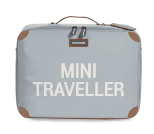 Kinderkoffer Mini Traveller grijs / antiek wit