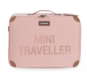 Kinderkoffer Mini Traveller rosa / kupfer