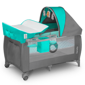 Campingbedje Sven Plus Turquoise Grey