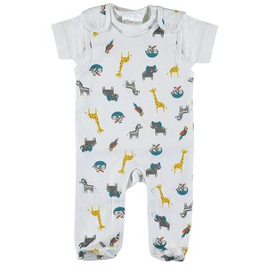 Strampler Set Animals