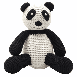 Peluche à crochet panda noir