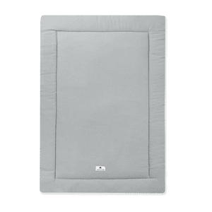 Krabbeldecke Musselin grau 95 x 135 cm