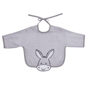 Babero de manga burro gris claro 68 x 34 cm