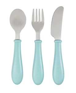 Set di posate in acciaio inox blu