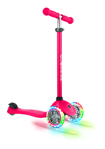 Trottinette enfant 3 roues PRIMO LIGHTS, roues LED, rouge