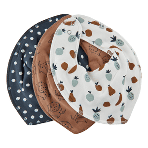 Bandana 3-pack intialainen rusketus