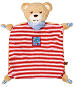 SPIEGELBURG  Schnuffeltuch Teddy rot BabyGlück