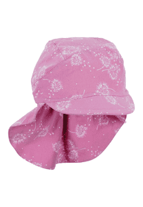 Peaked cap met nekbescherming roze