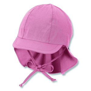 Gorra de pico con protección para el cuello color morado claro