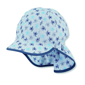 Peaked cap met nekbescherming blauw