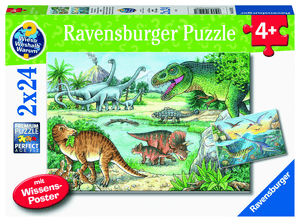 Puzzle WWW: dinosauři a jejich stanoviště