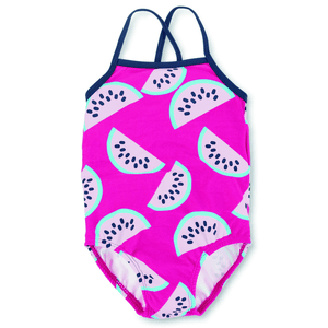 Combinaison de bain enfant magenta