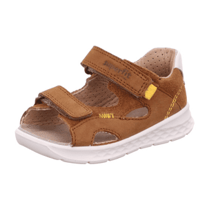 Sandales enfant Lagoon brun, largeur moyenne