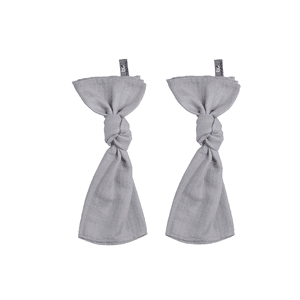 Panni di garza Swaddle 2-pack grigio argento 70 x 70 cm