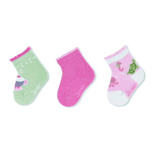 calcetines de bebé paquete de 3 animales marinos rosa