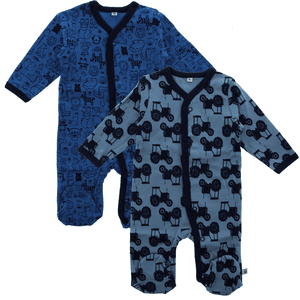 Pyjamas med ben 2-pack blå