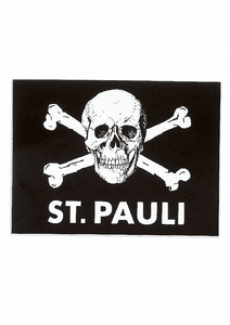 St. Pauli Aufkleber Totenkopf