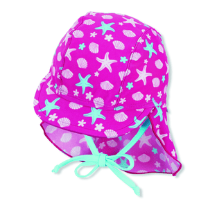 Schirmmütze mit Nackenschutz magenta