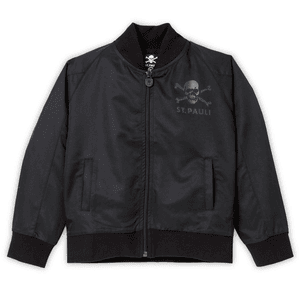 St. Pauli Kinder Bommberjacke Totenkopf schwarz