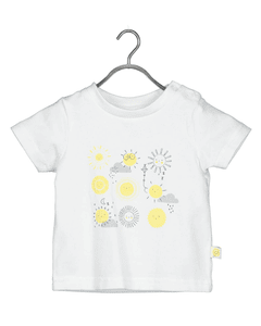 T-Shirt Sonne weiss