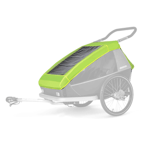 Habillage pluie pour remorque vélo enfant Kid 2 places lightning yellow