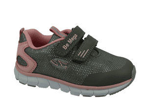 Be Mega zapato bajo gris-rosa