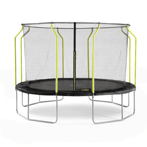 Trampoline à pieds Springsafe Wave rond filet 426 cm, jaune