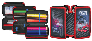 Trousse d'école garnie Triple Decker Speed Racer