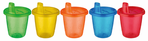 Nûby Pick Nick 6er Set Trinkbecher mit Deckel 177 ml in bunt