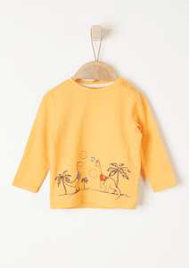 Langarmshirt light orange