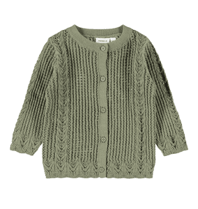 Strickcardigan Nbffilone Deep Lichen Green